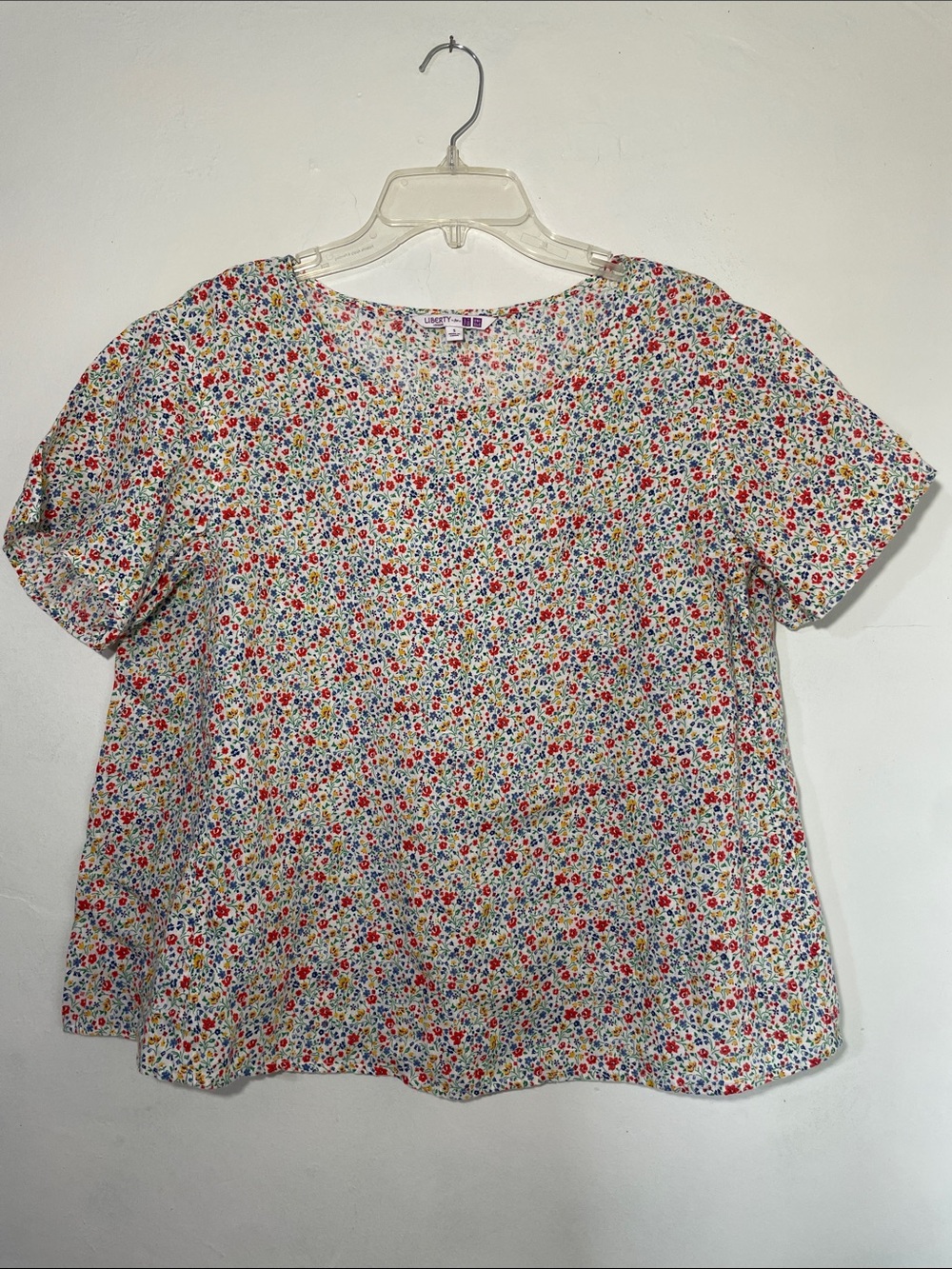 UNIQLO Liberty London Ditsy Floral Print Linen Top S